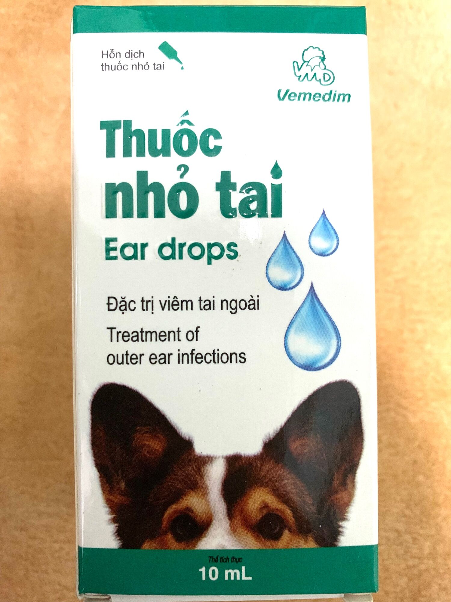 Nhỏ tai cho chó, mèo.