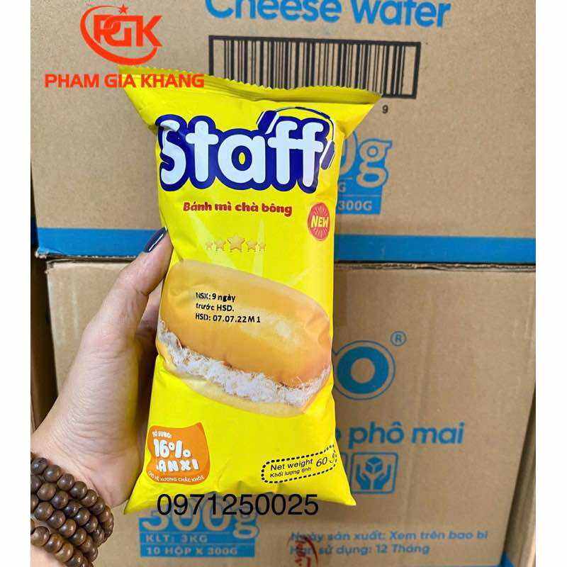 BÁNH MÌ CHÀ BÔNG STAFF 60G
