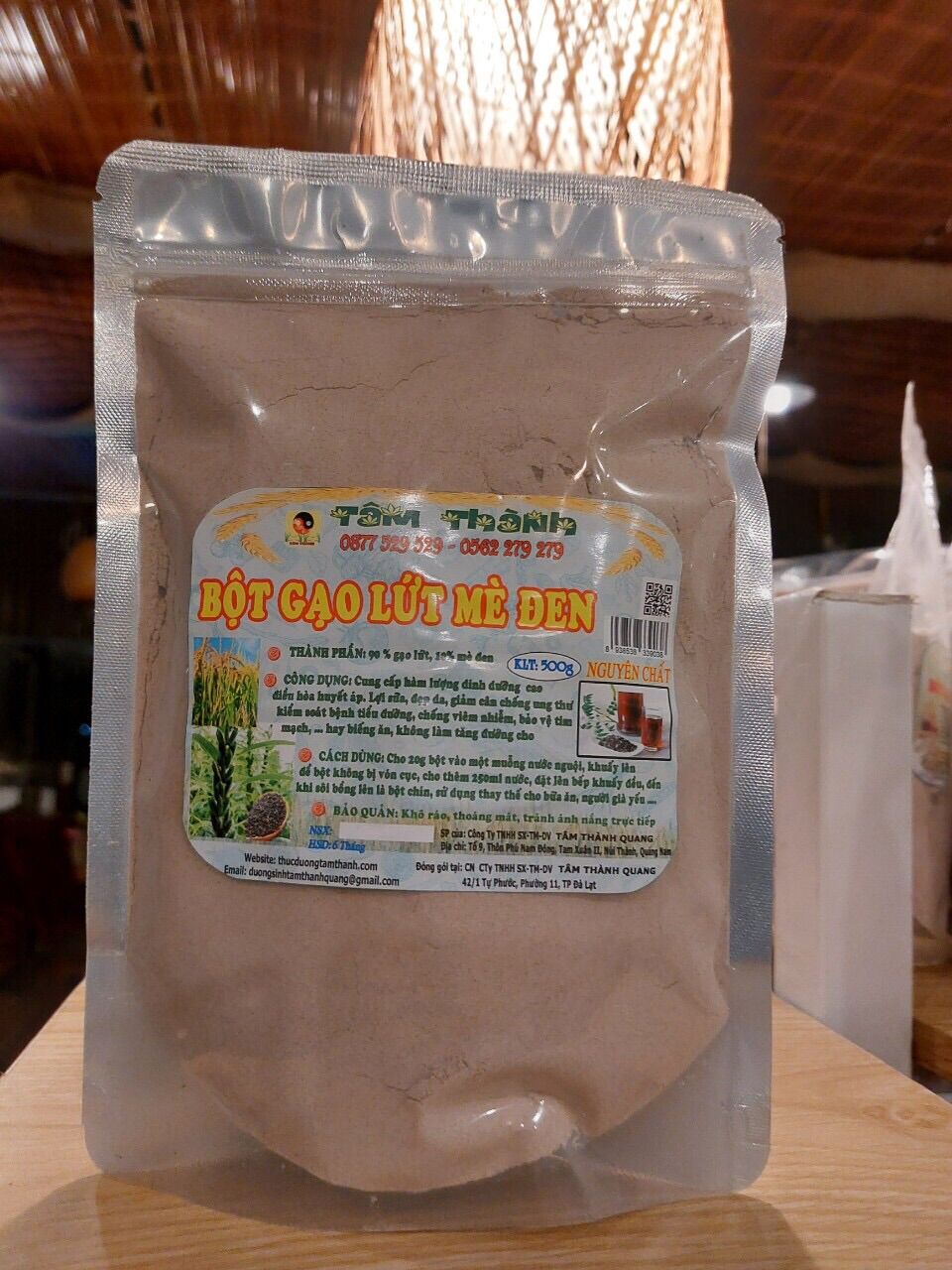 Bột gạo lứt mè đen