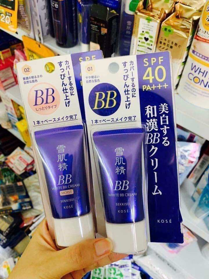 Kem nền chống nắng BB Kose Cream Sekkisei White BB Cream (30g)