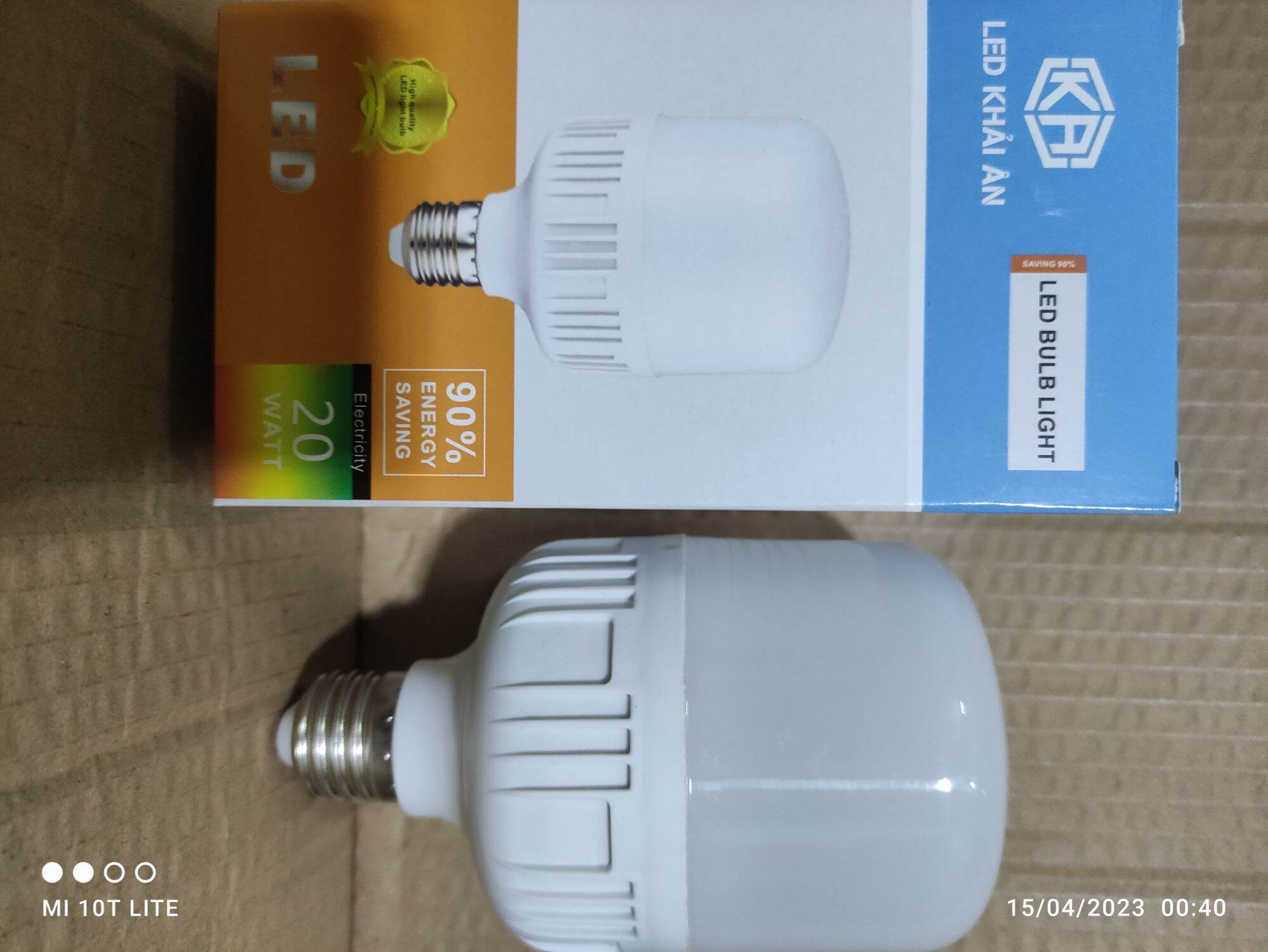 Combo 10 đèn led 20w Khải ân siêu sáng