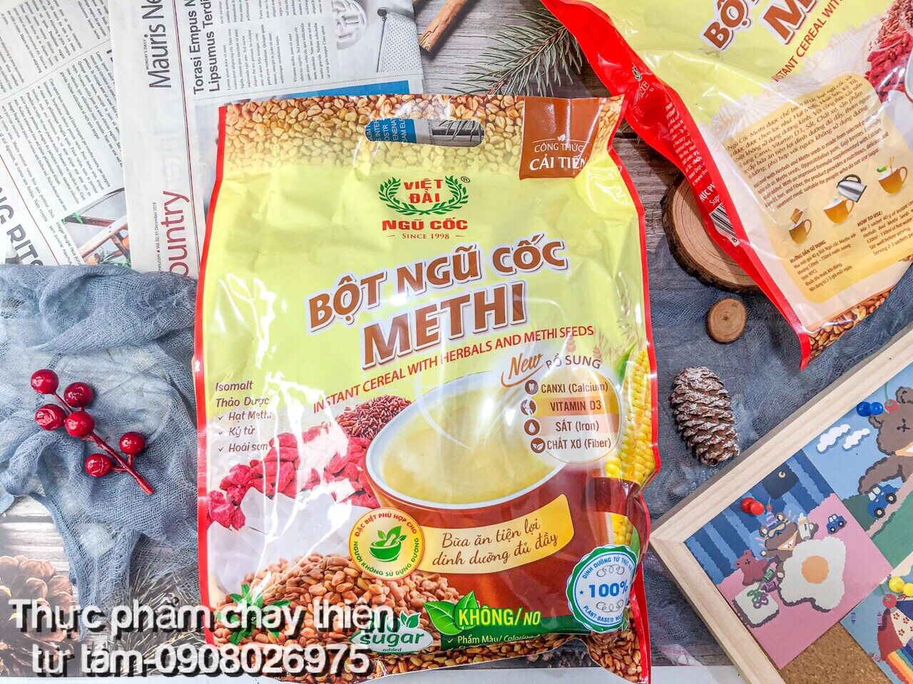 Bột ngũ cốc methi ngũ cốc ăn kiêng cân bằng dinh dưỡng