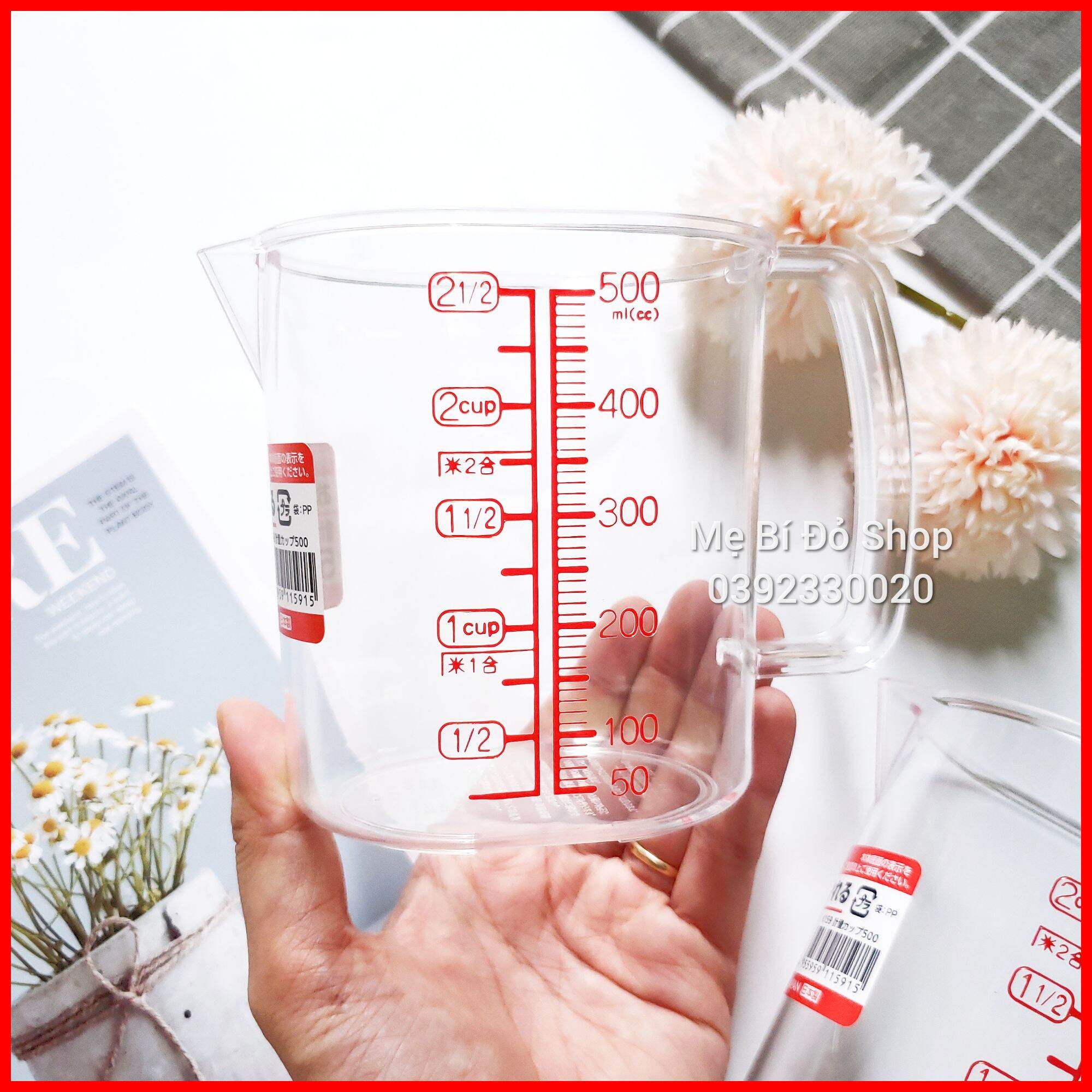 Ca đong chia vạch nakaya nội địa nhật 500ml
