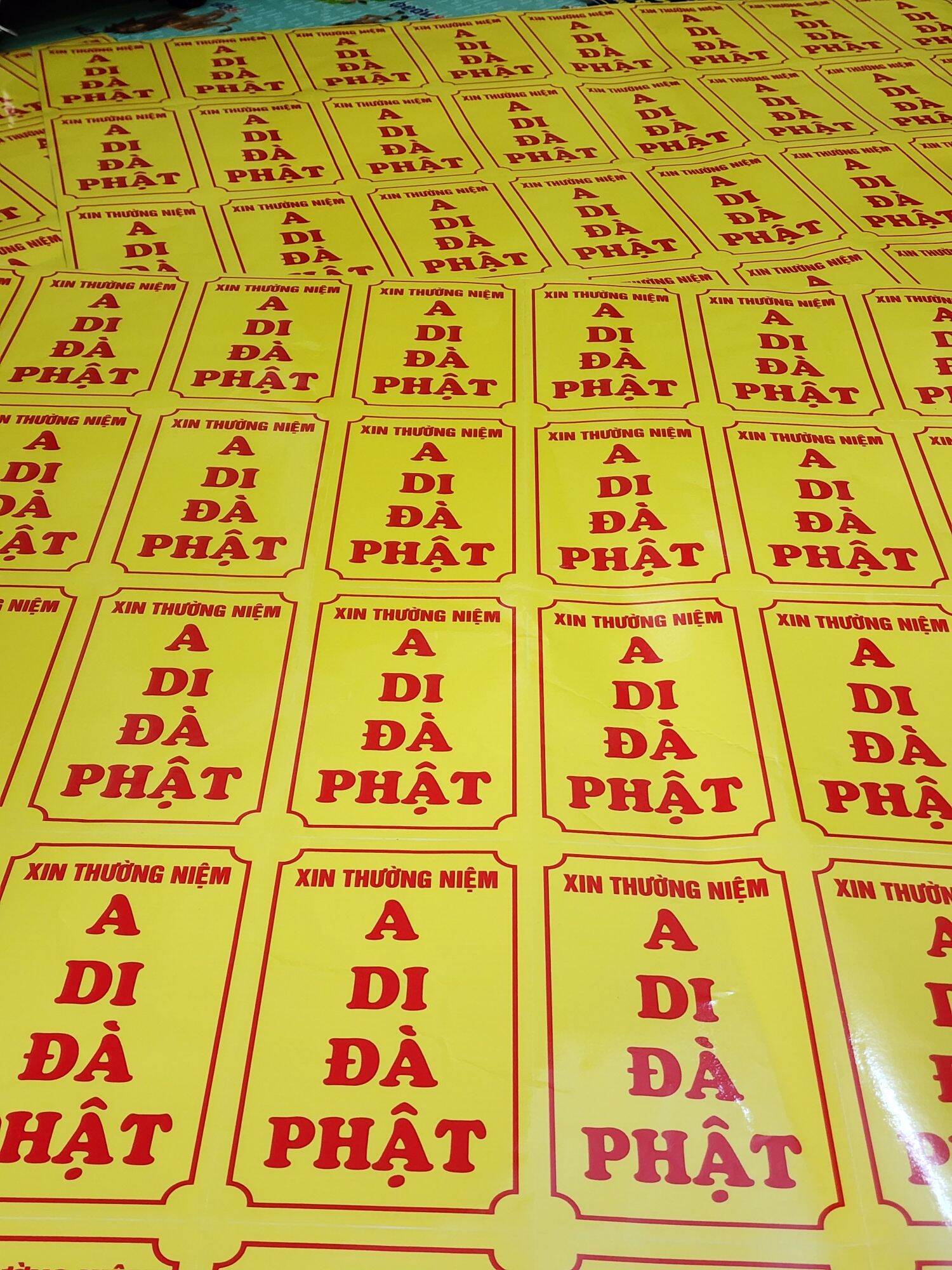 10 DECAL A DI ĐÀ PHẬT ( Đứng )