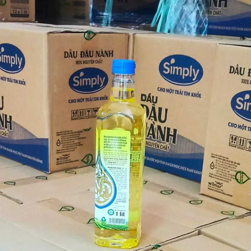 Dầu đậu nành simply 1lit