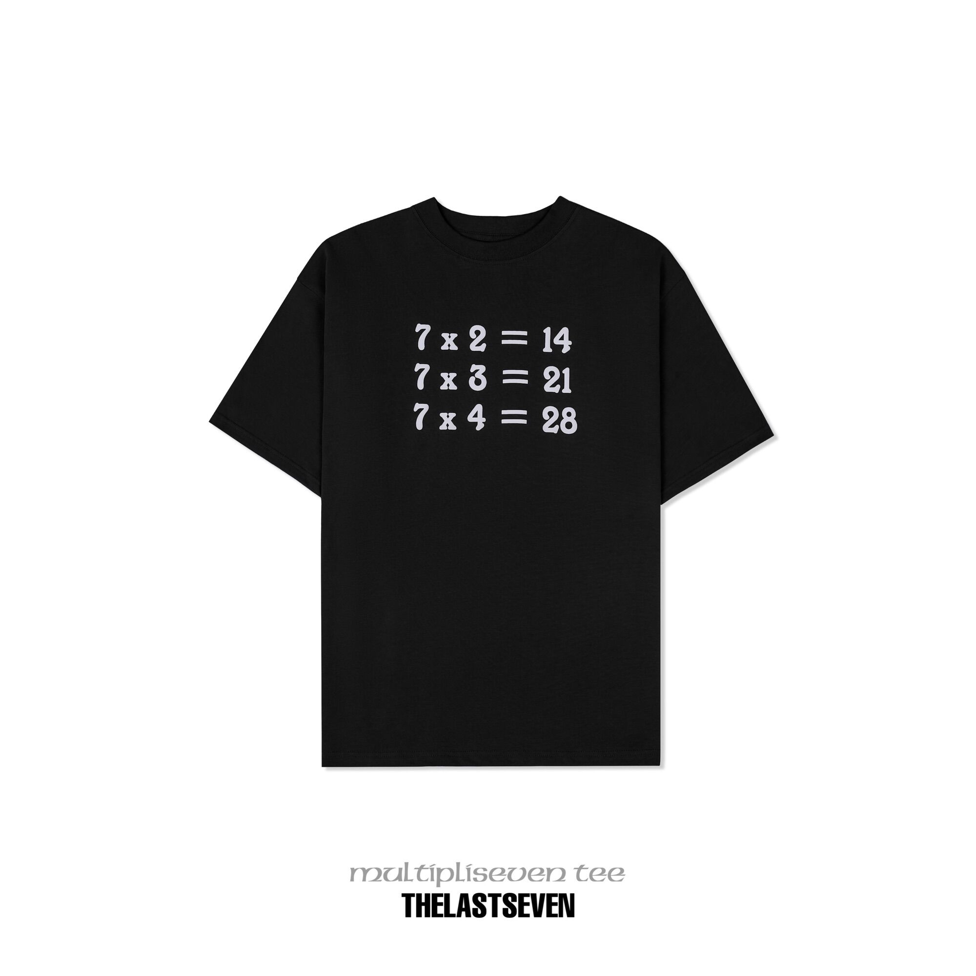 Áo thun Cotton Multipliseven Black Tee