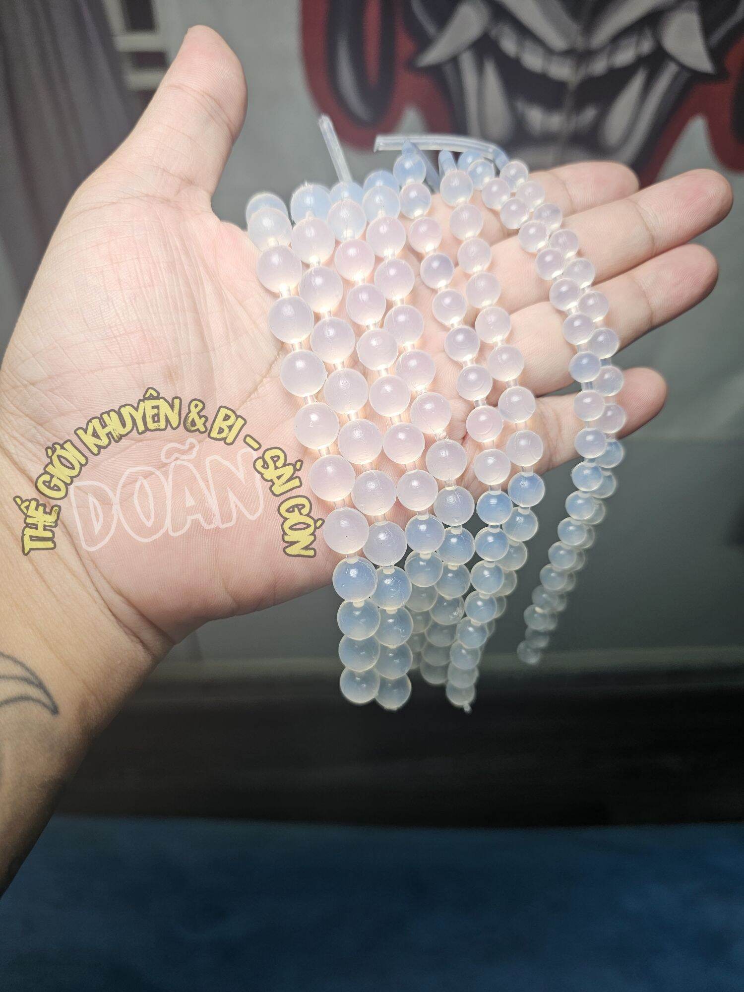 Chuỗi Silicon tròn trong suốt cao cấp nhiều Size
