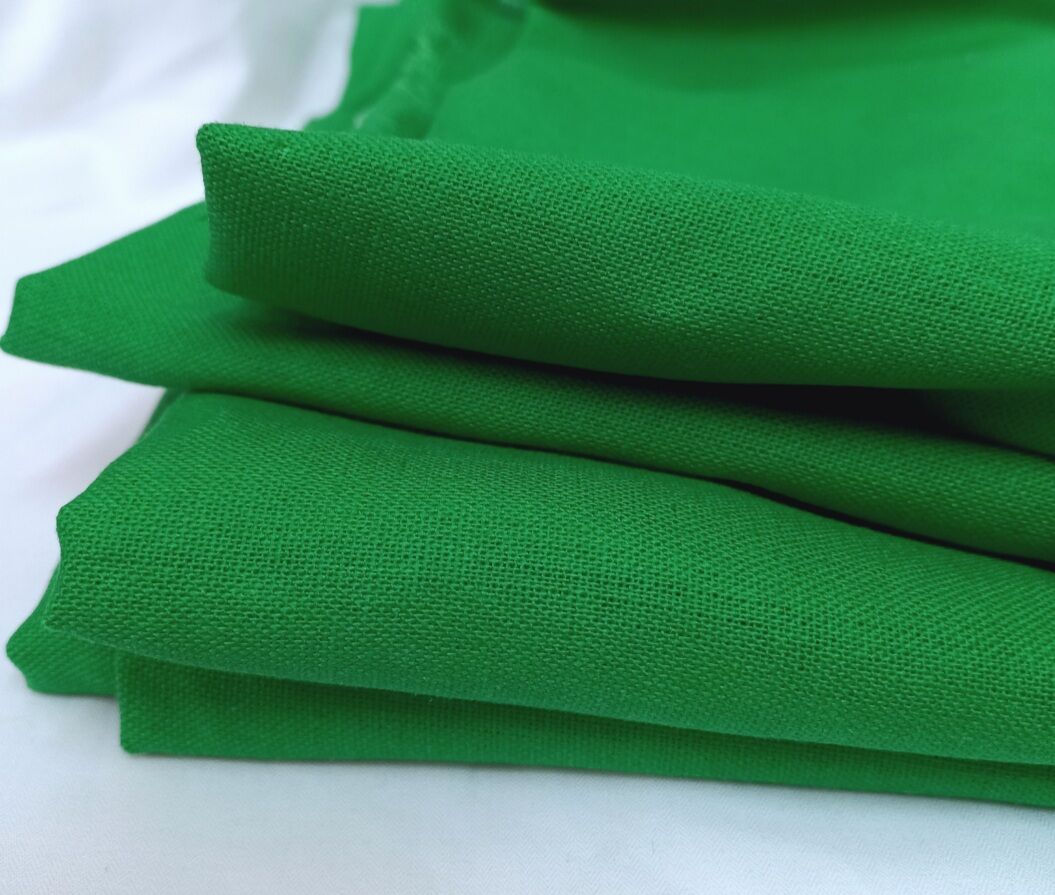 Vải linen bột Xanh Lá Cây
