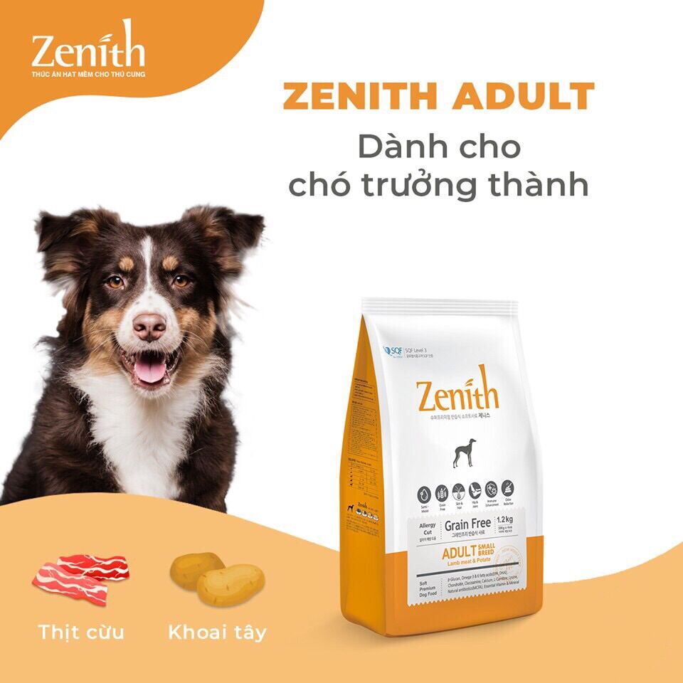 [1,2kg] Thức ăn hạt mềm Zenith cho chó