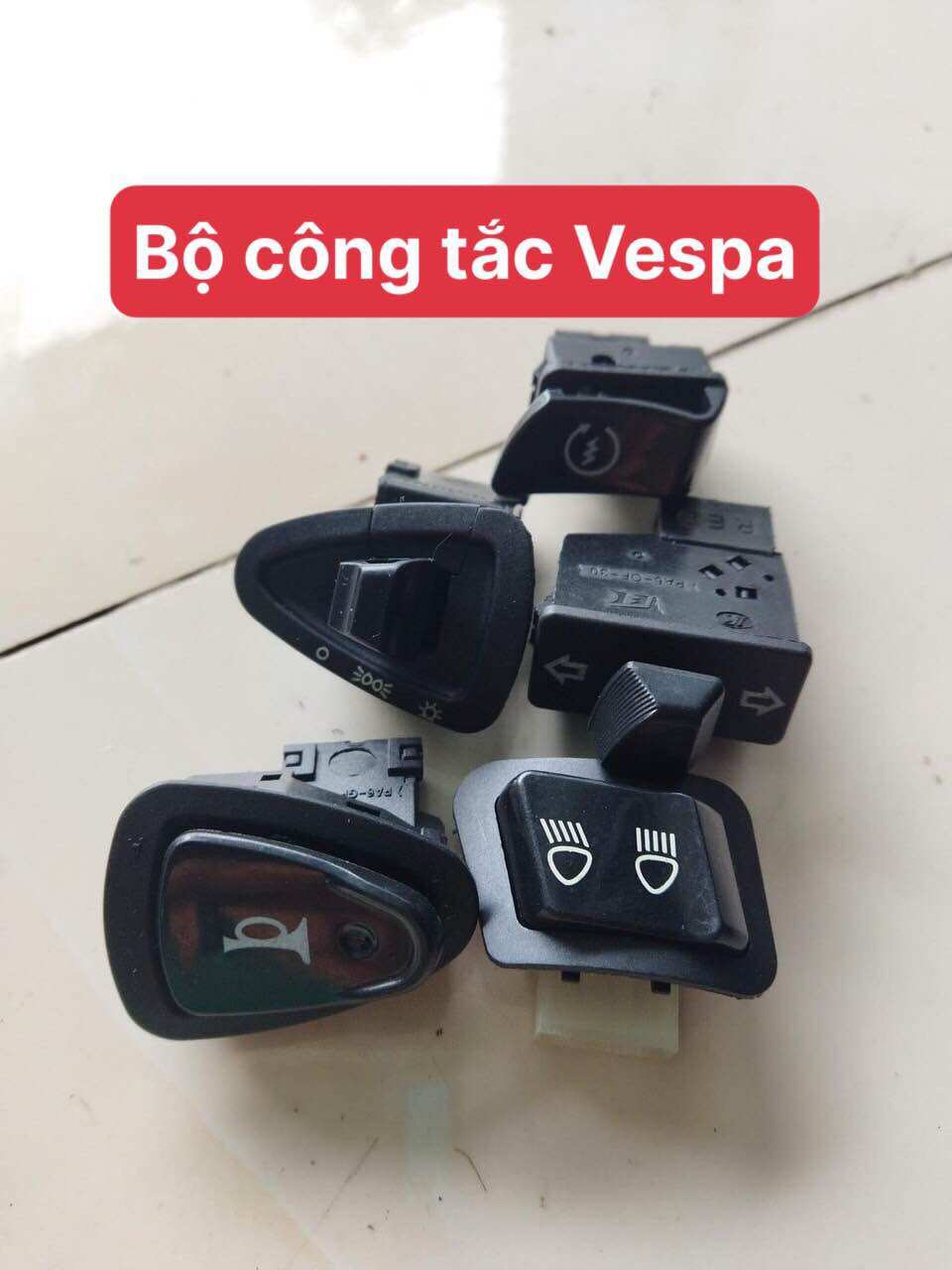 Bộ công tắc xe máy điện Vespa/ công tắc xe máy điện Vespa