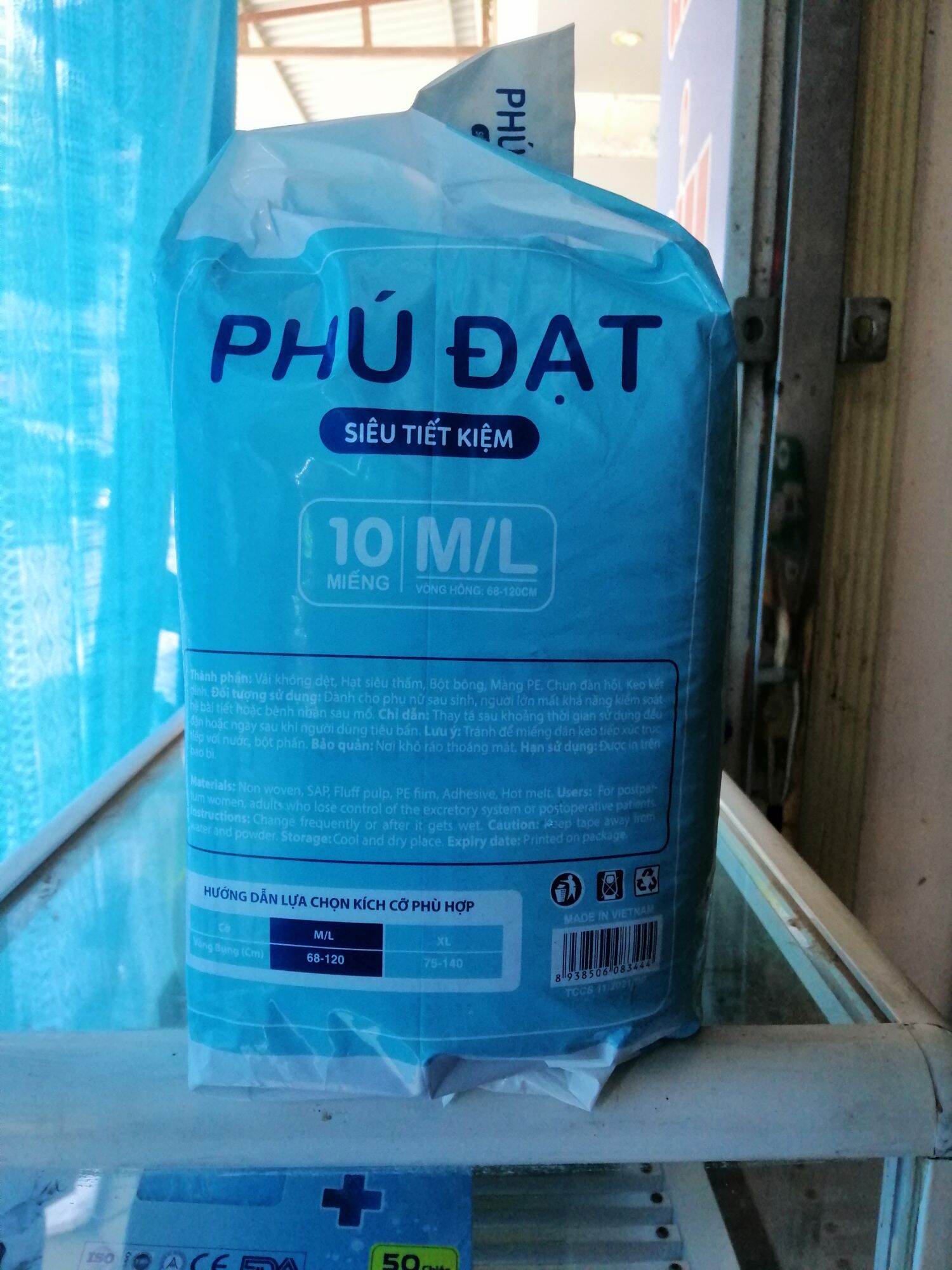 Bỉm người già Phú Đạt - Size M/L 10