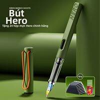 HERO | Bút máy cao cấp với hệ thống nạp mực từ tính ngòi bút điều chỉnh được thiết kế xanh sang trọng phù hợp cho nam và nữ lý tưởng cho luyện chữ và làm quà tặng