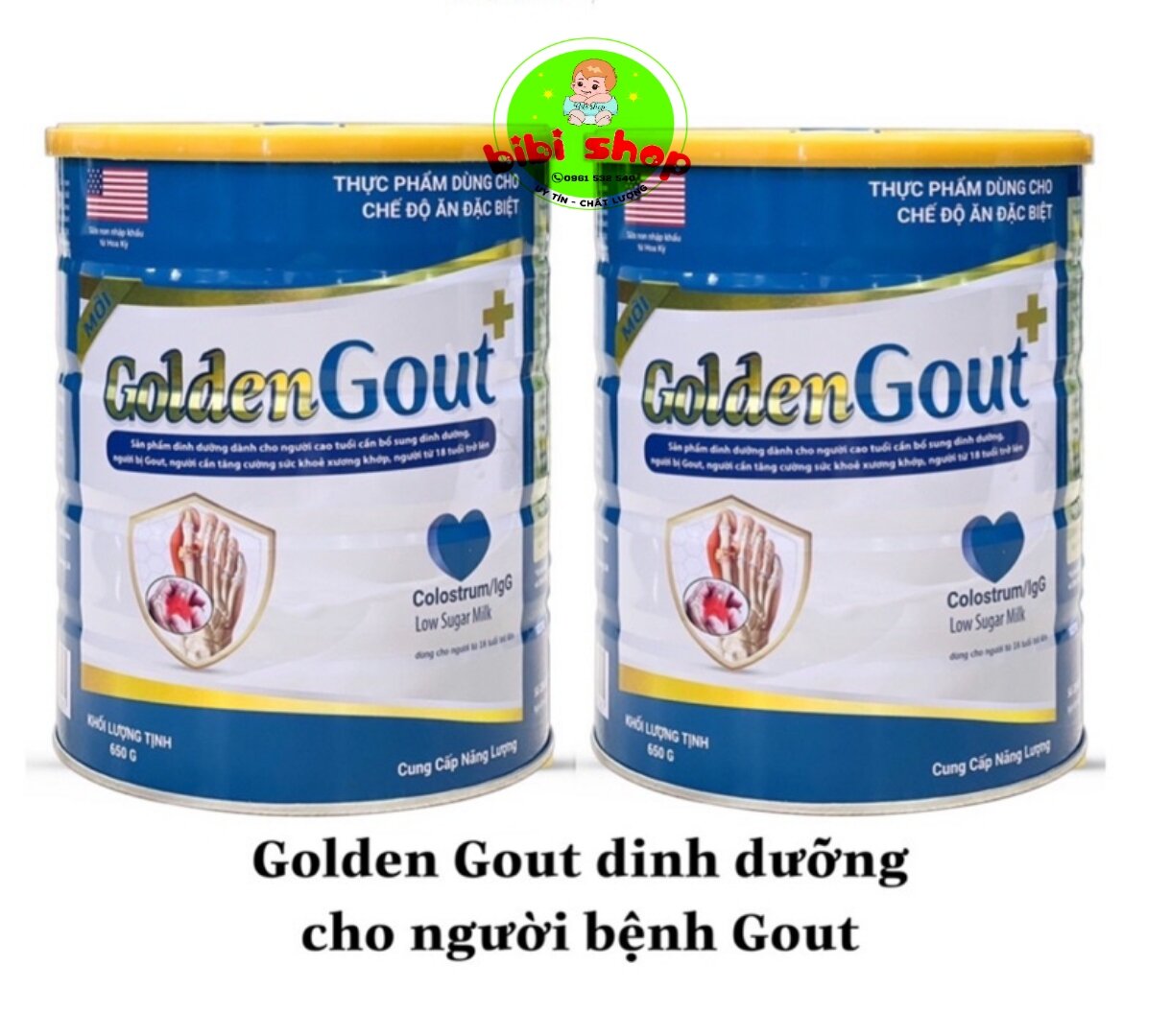 Sữa golden gout combo 2 lon sữa golden gout hành chính hãng