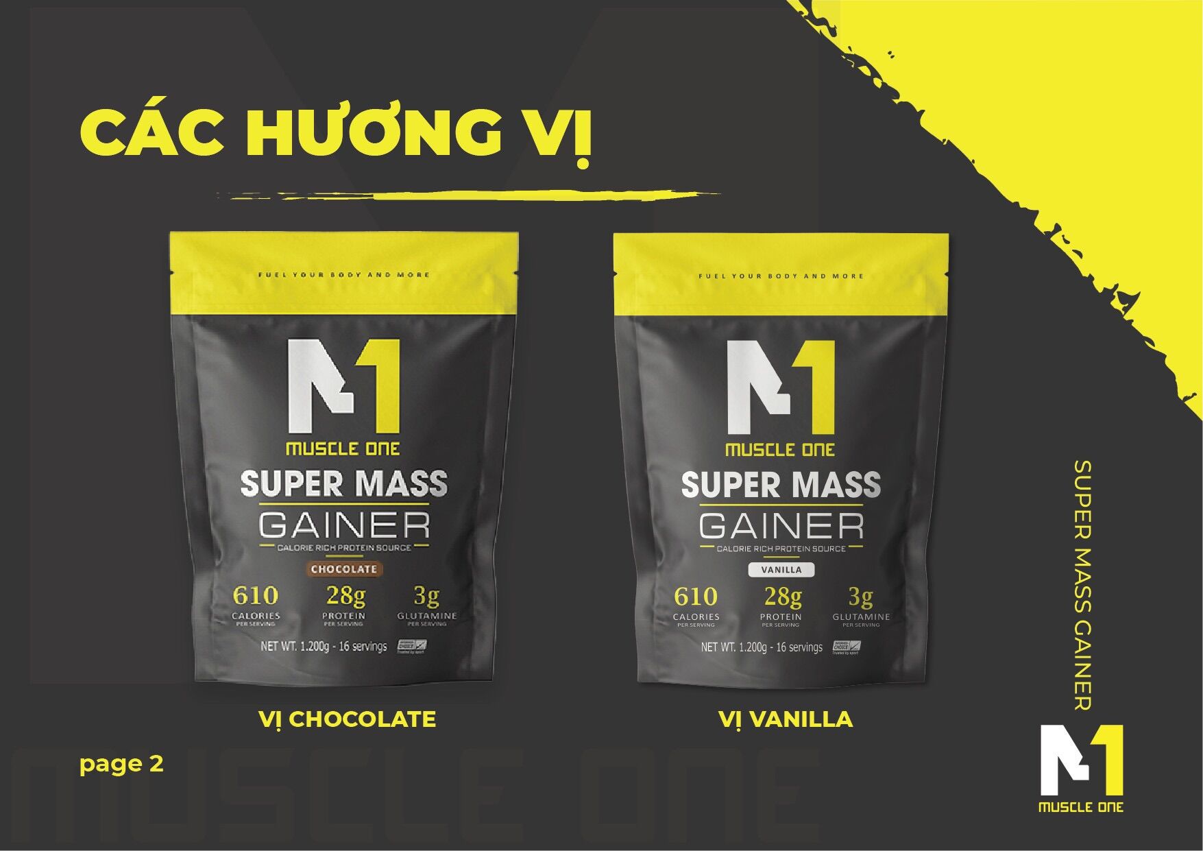 Combo 2 Túi Sữa Tăng Cân Super Mass M1