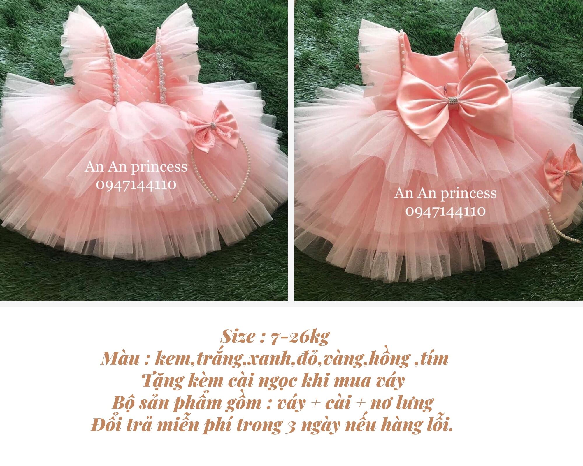 Đầm/Váy Công Chúa Tùng Xòe Bồng Bềnh Cho Bé - AUDRELLA DRESS - DRP005 –  Saola Clothing