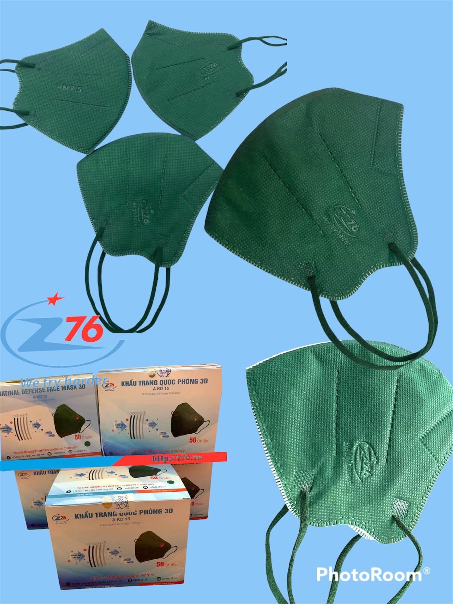 (FREE SHIP )KHẨU TRANG VẢI Z76 QUÂN ĐỘI. COMBO 5 chiếc