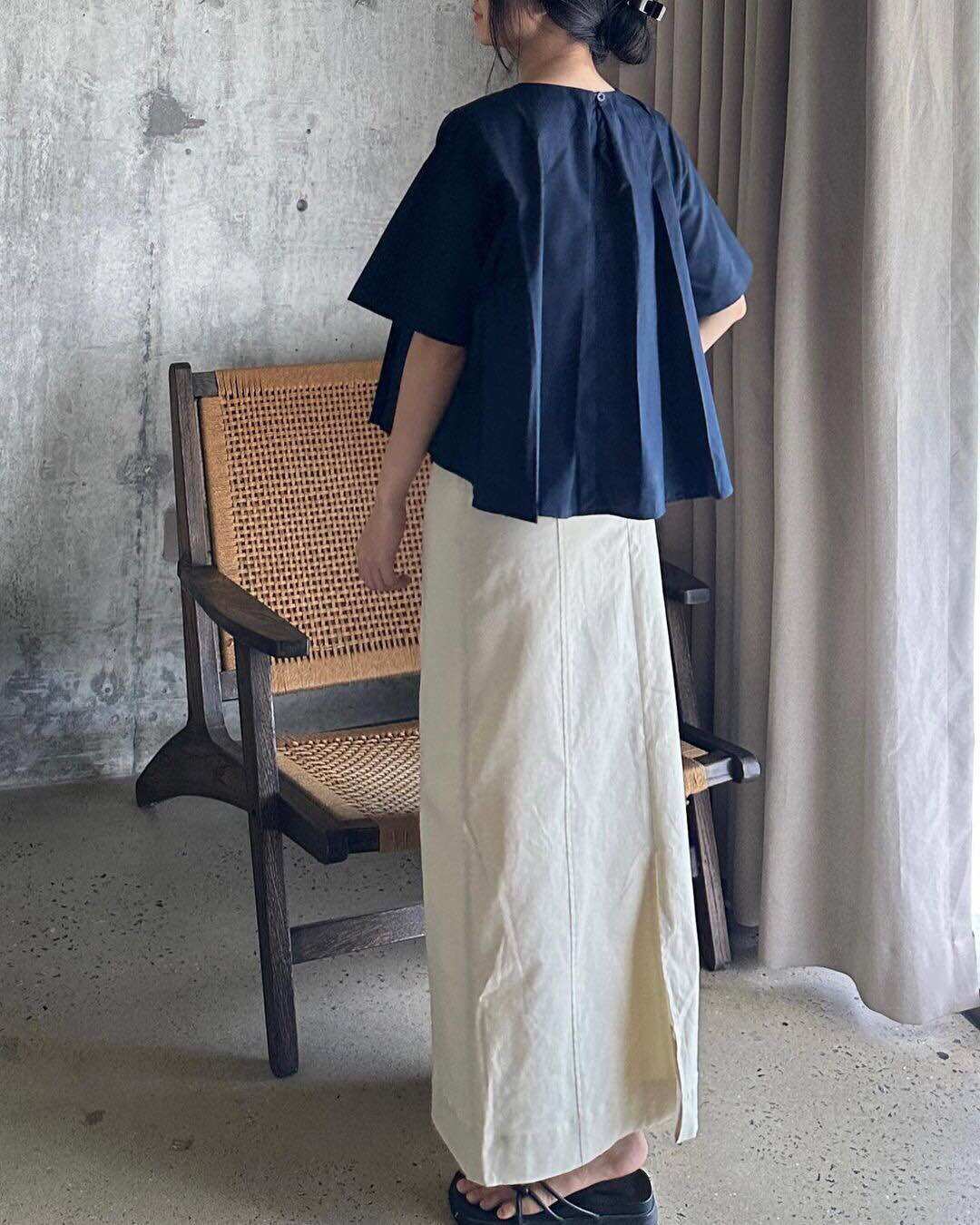 DOB - Áo dáng lửng xếp ly Thali
