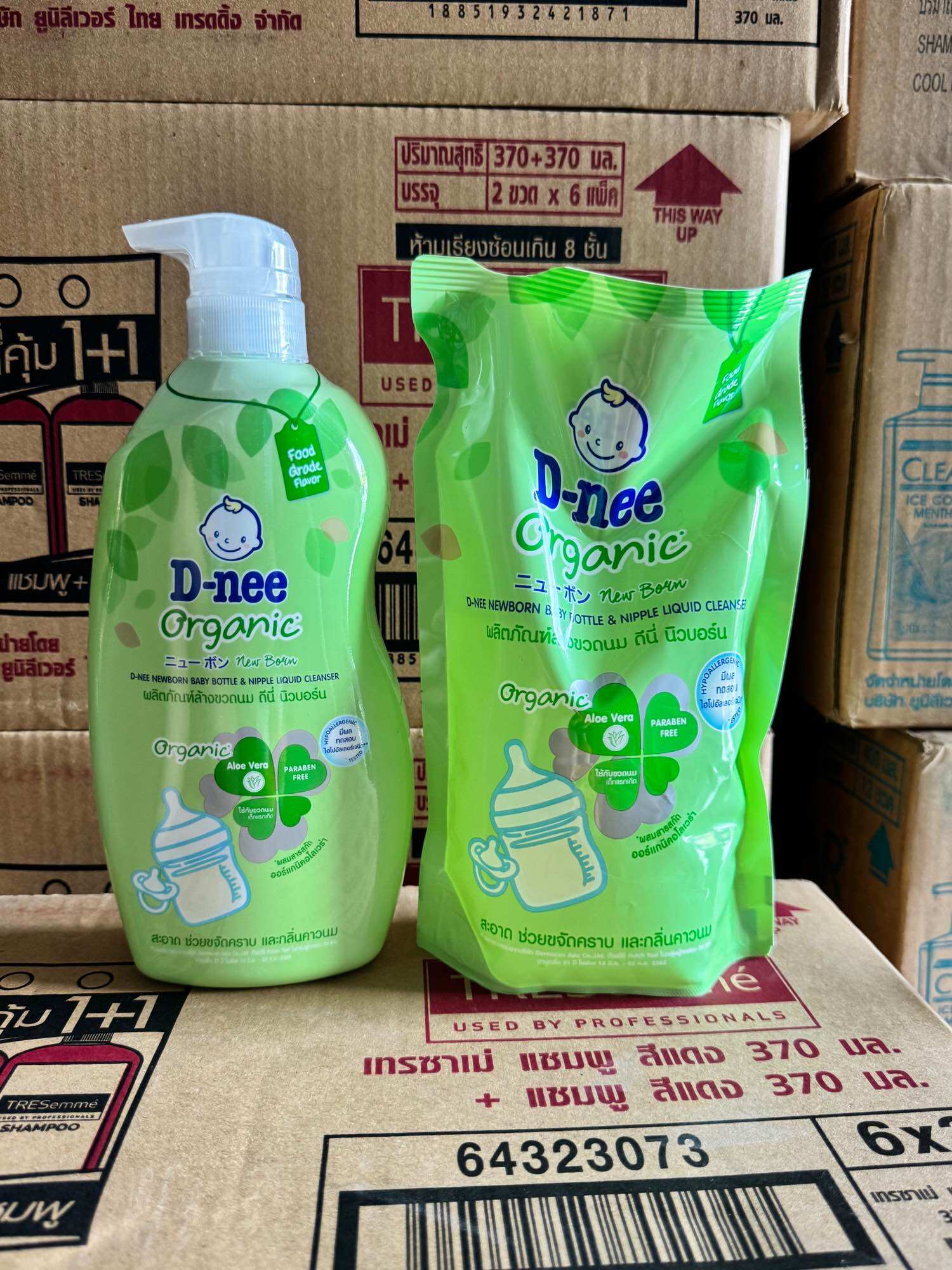 ( sét chai và túi) Nước rửa bình sữa dnee thái lan 600ml