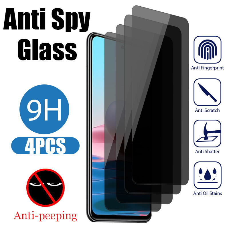 4 chiếc kính cường lực riêng tư cho redmi note 12 11 10 pro 9 8 7 plus 5g bảo vệ màn hình cho redmi 10c 10 9 9a 9c note 11s 10s 9s