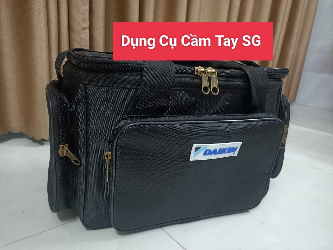 Túi đựng đồ nghề hộp vuông cao cấp daikin dài 42cm.rộng 22cm.cao 29cm và đeo hông
