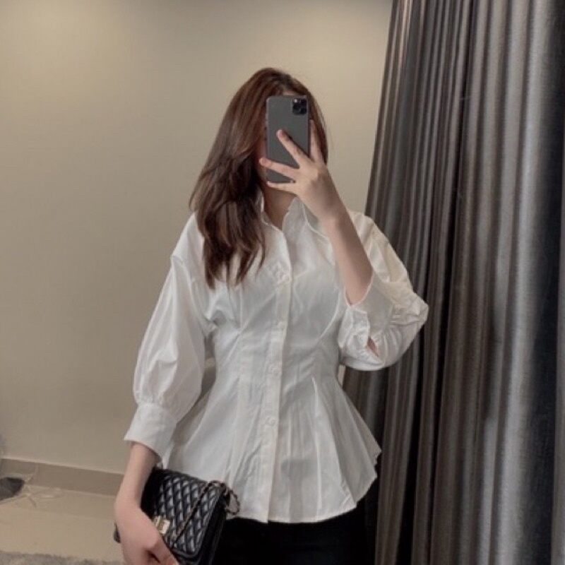 Áo sơ mi nhún sau eo xinh đẹp smcl33