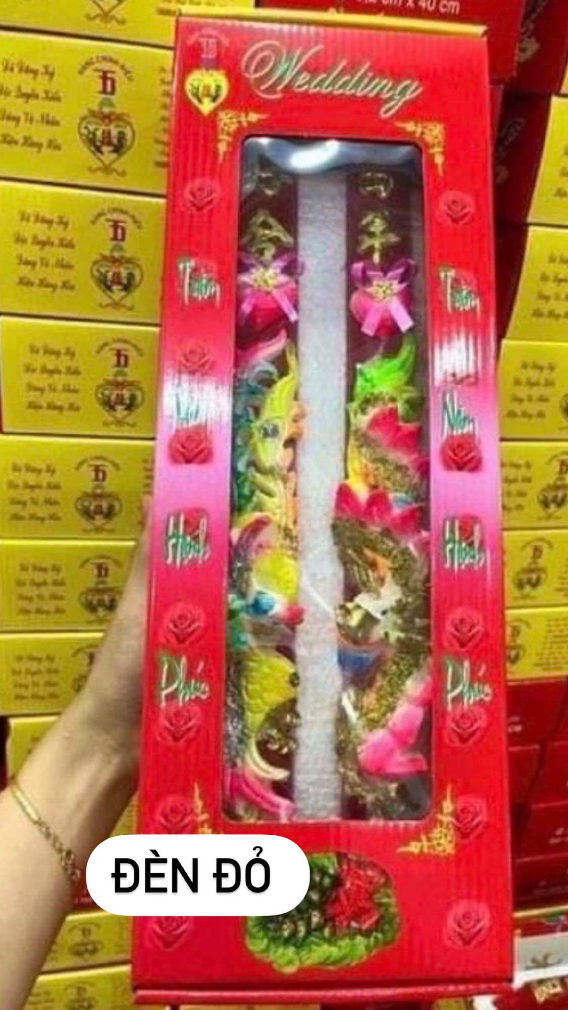 Đèn cầy cưới Long phụng với 5 mẫu 2,8cm*29cm