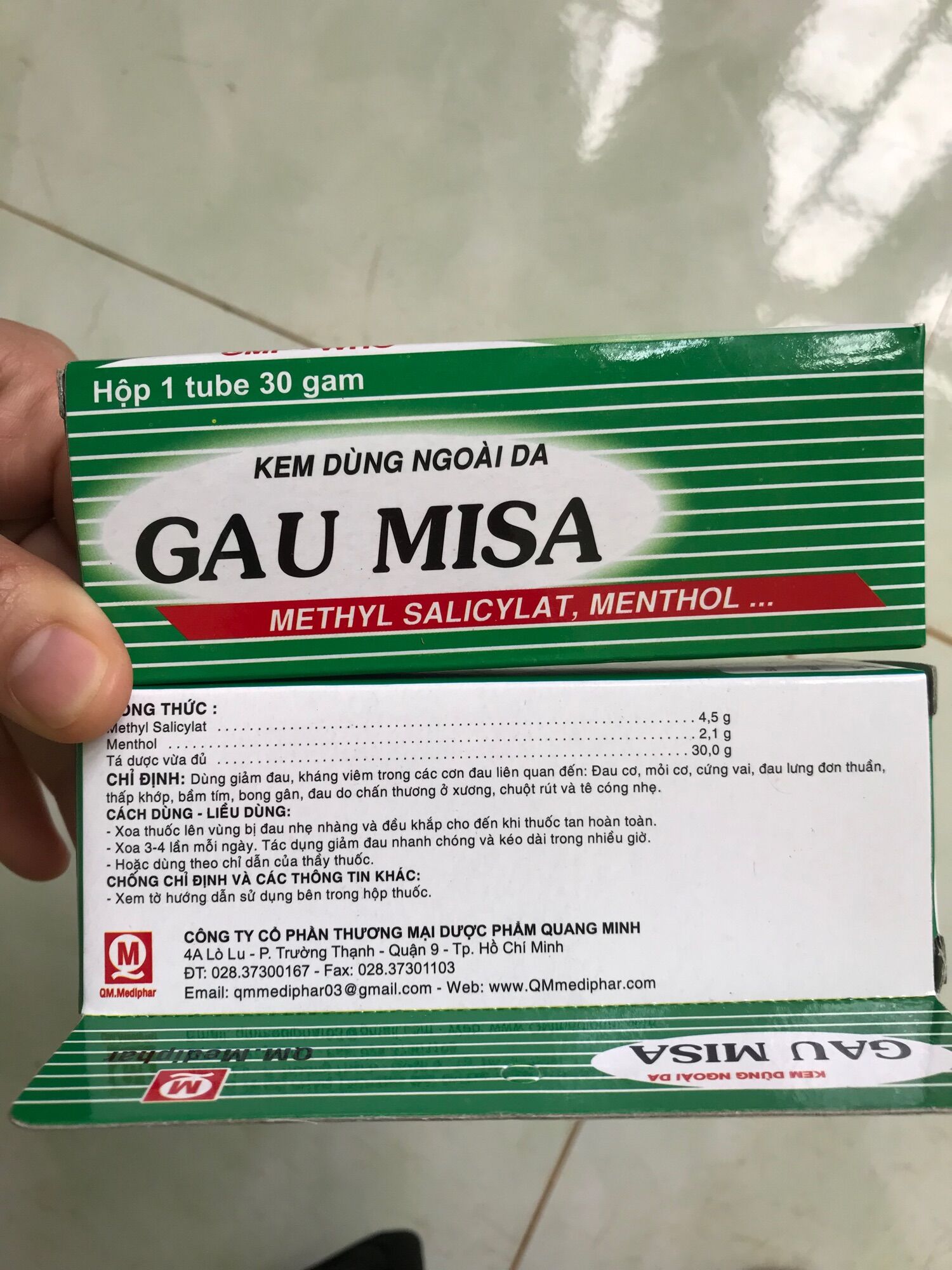 Kem dùng ngoài da gau misa gấu misa