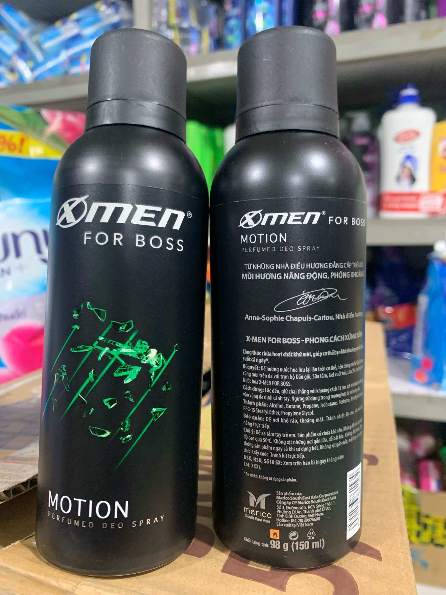 Xịt khử mùi Xmen for Boss hương Motion