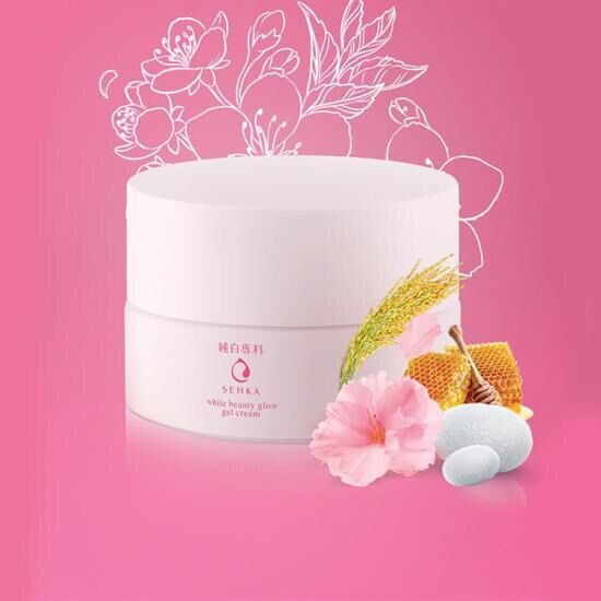 Senka white beauty glow gel cream