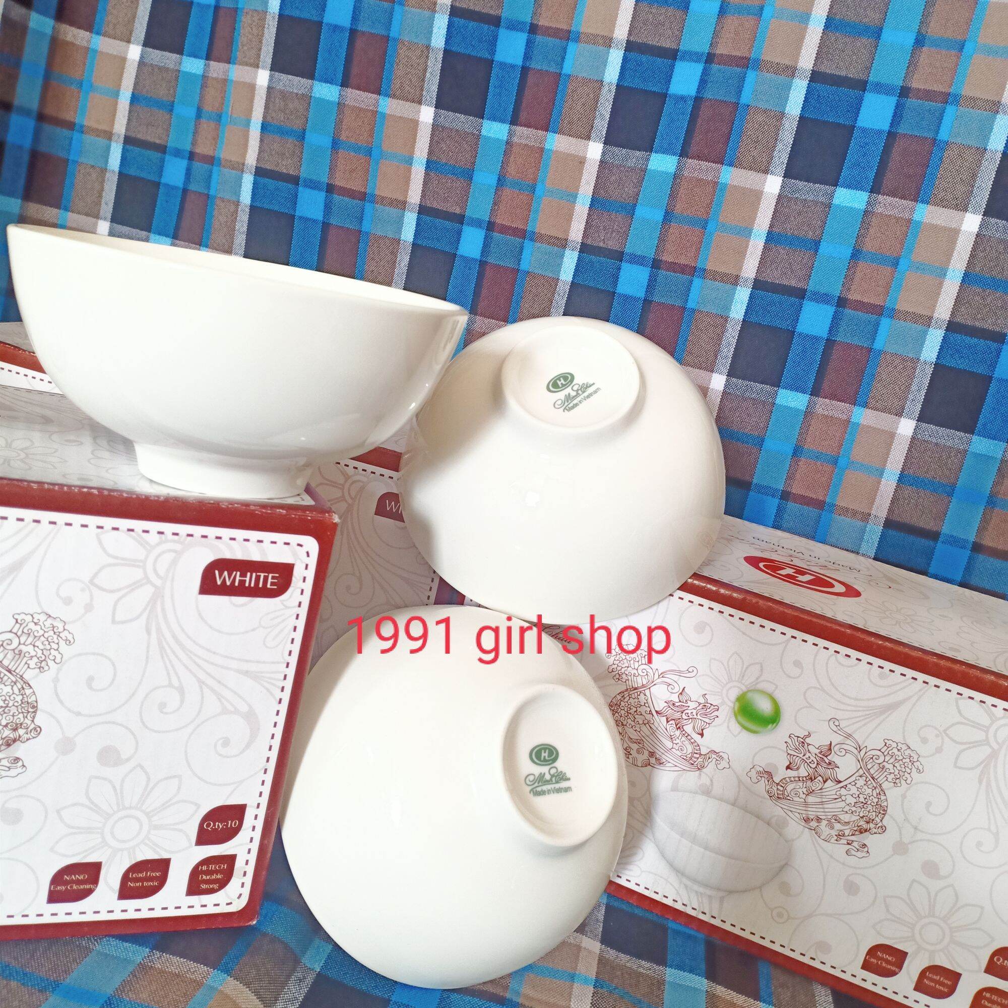 Combo 10 Chén cơm Minh Châu Gốm sứ cao cấp, sang trọng