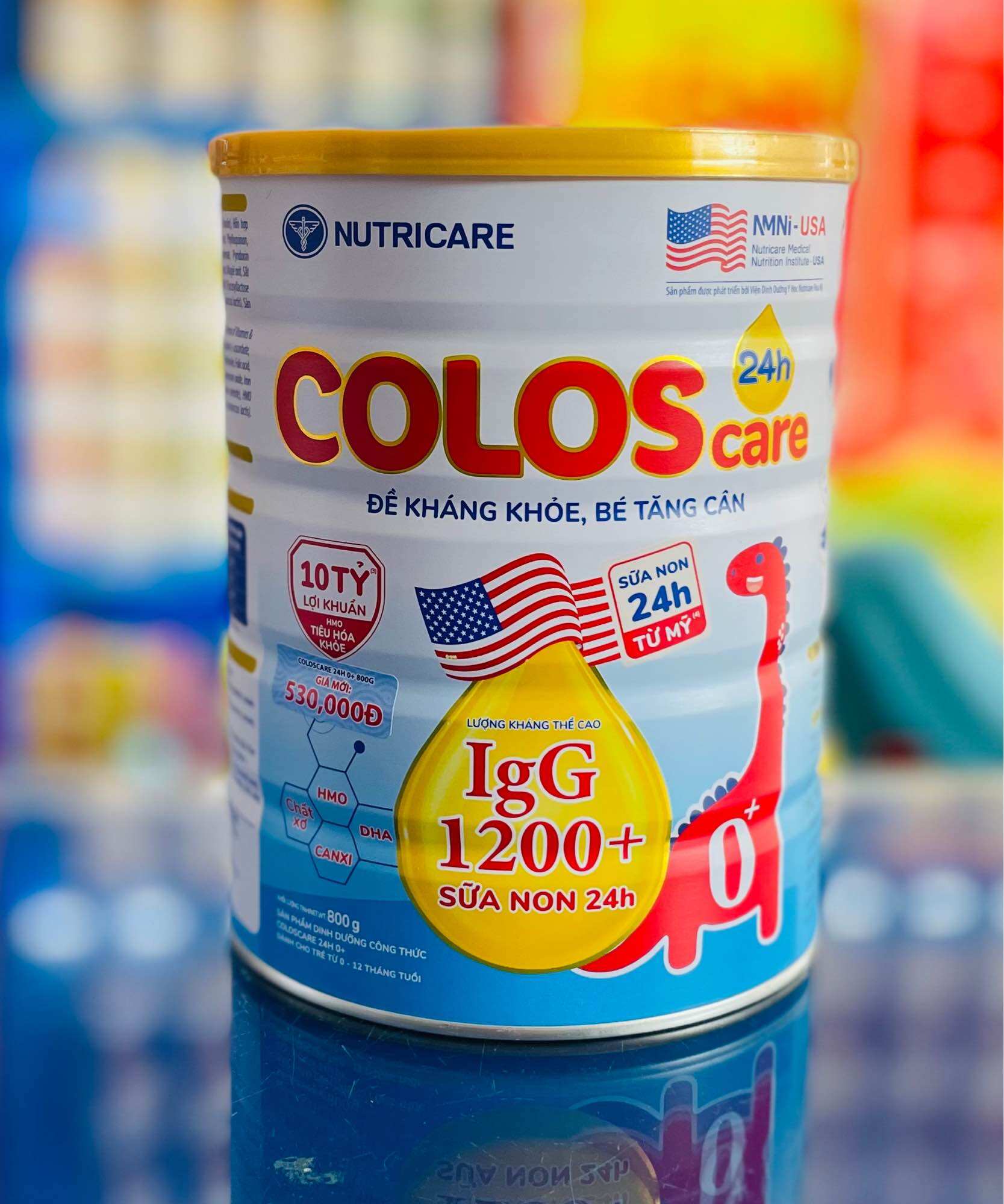 Sữa Non Coloscare 1200 IgG 0+ 800g Tăng Cường Miễn Dịch