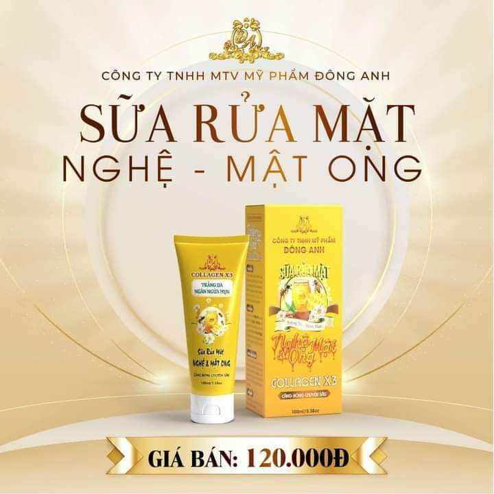 Sữa rửa mặt collagen x3 chính hãng