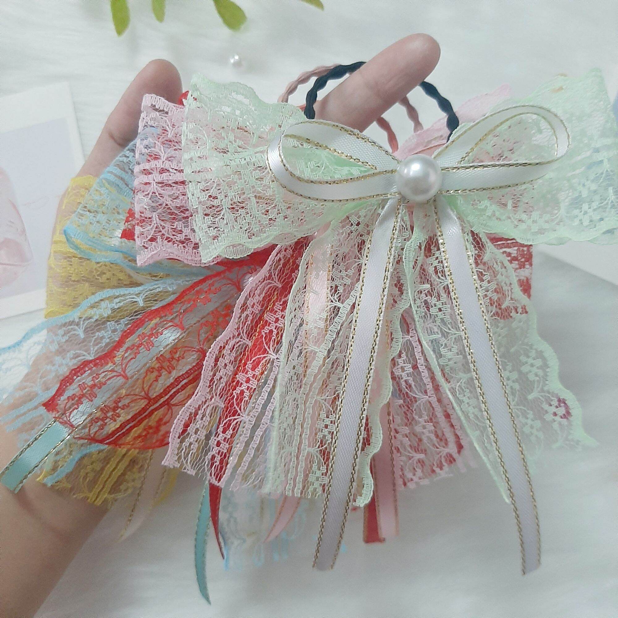Cột tóc nơ lưới cho nữ