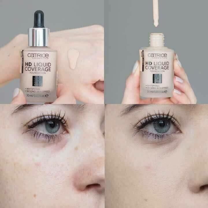 [Hàng Đức] Kem Nền Catrice HD Liquid Coverage Foundation 24h 30ml