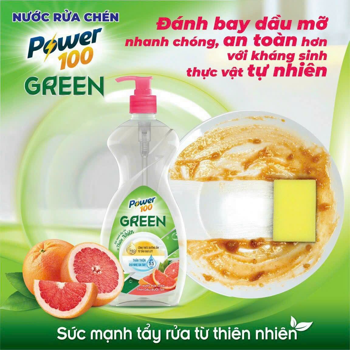 nước rửa chén bưởi tây power 100