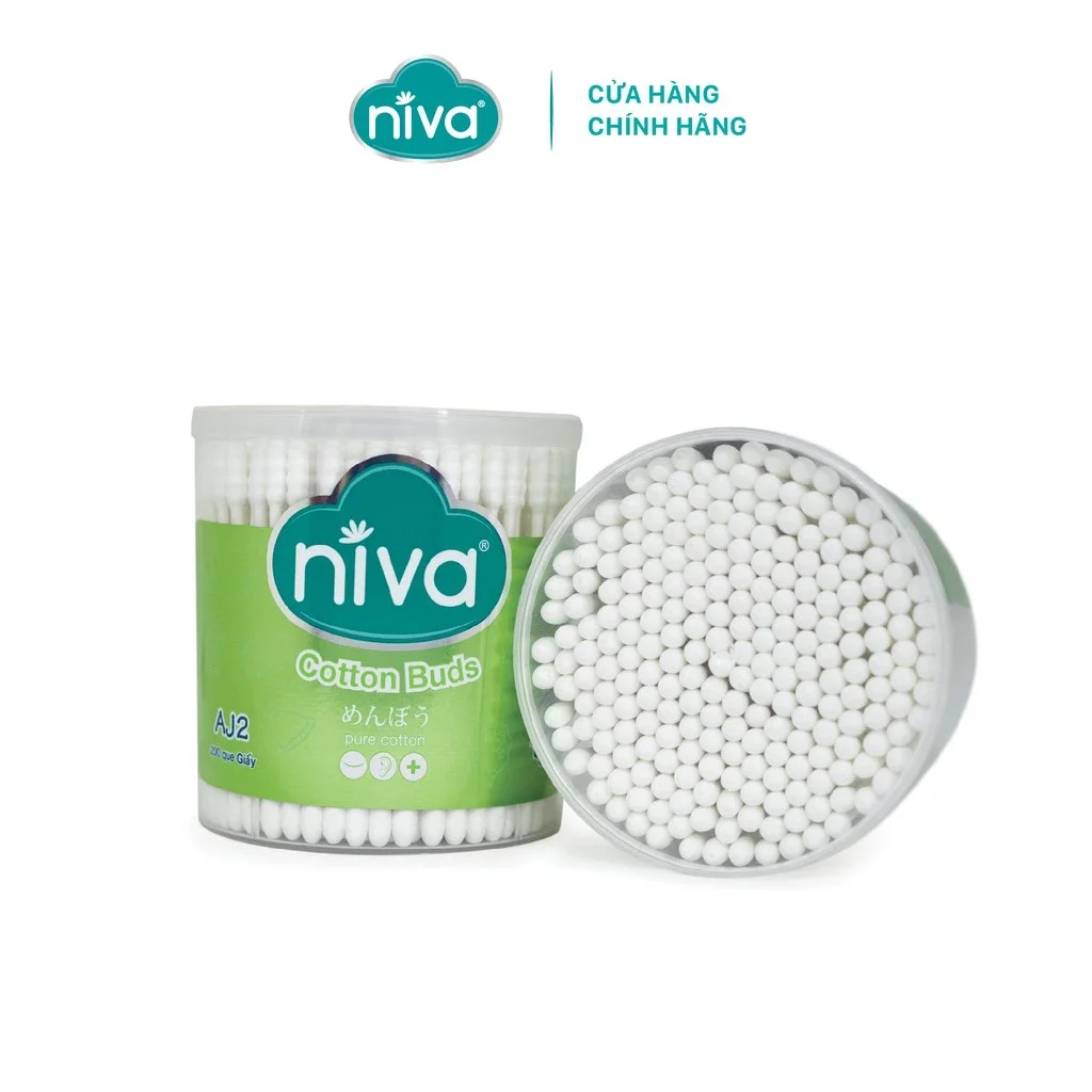 Combo 2 hộp bông tăm niva (200 que)