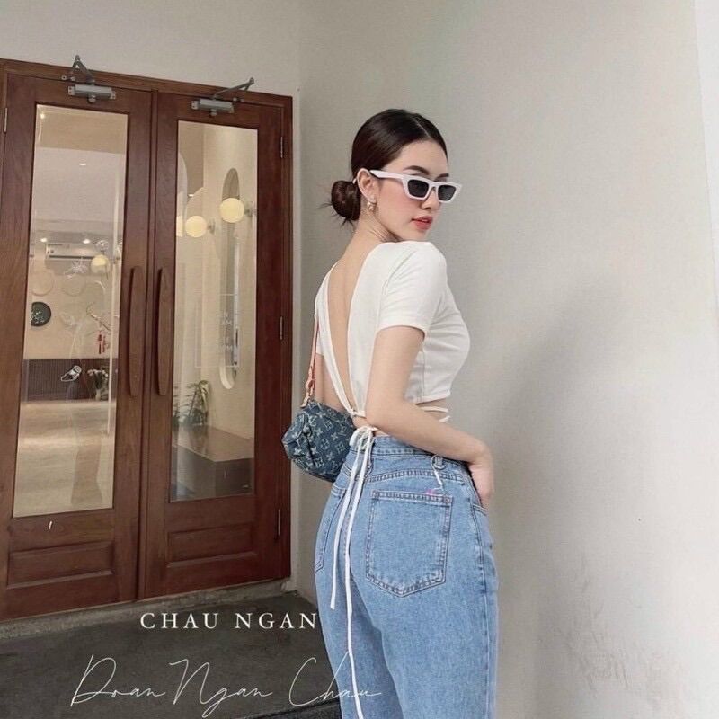 [HCM]ÁO CROPTOP QUẤN DÂY MẶC 2 KIỂU