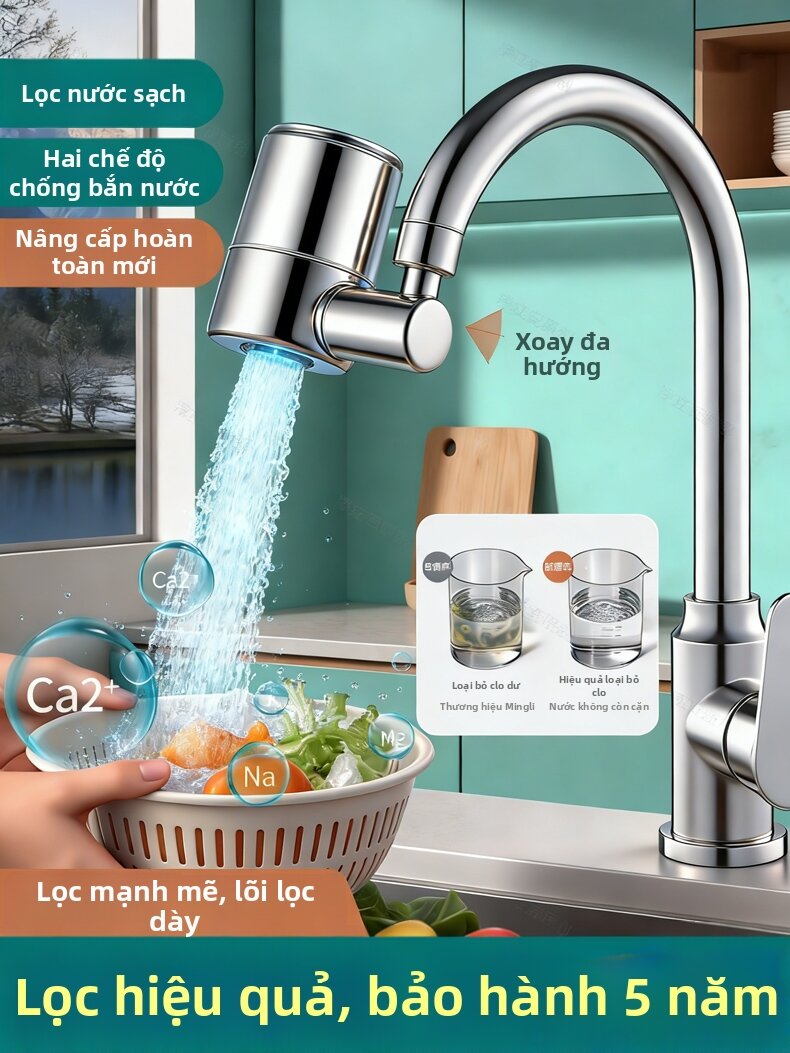 ZCA | Universal Connection Tap Water Filter Splash-Proof Adjustable High-Pressure