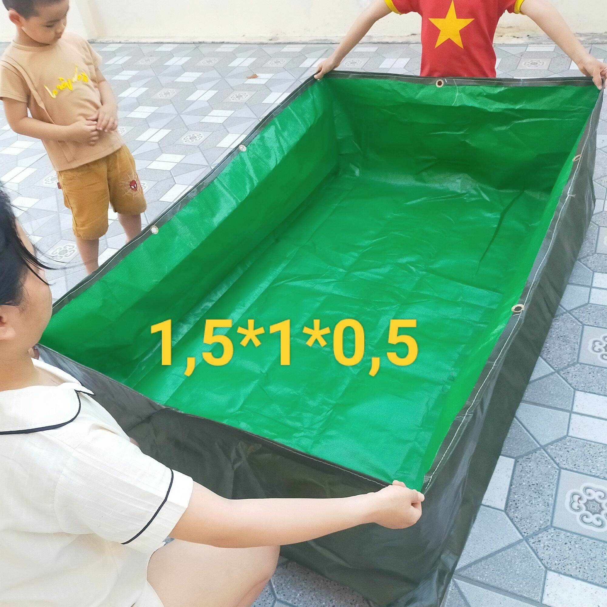 Bể bạt nuôi ốc lươn ếch cá.
