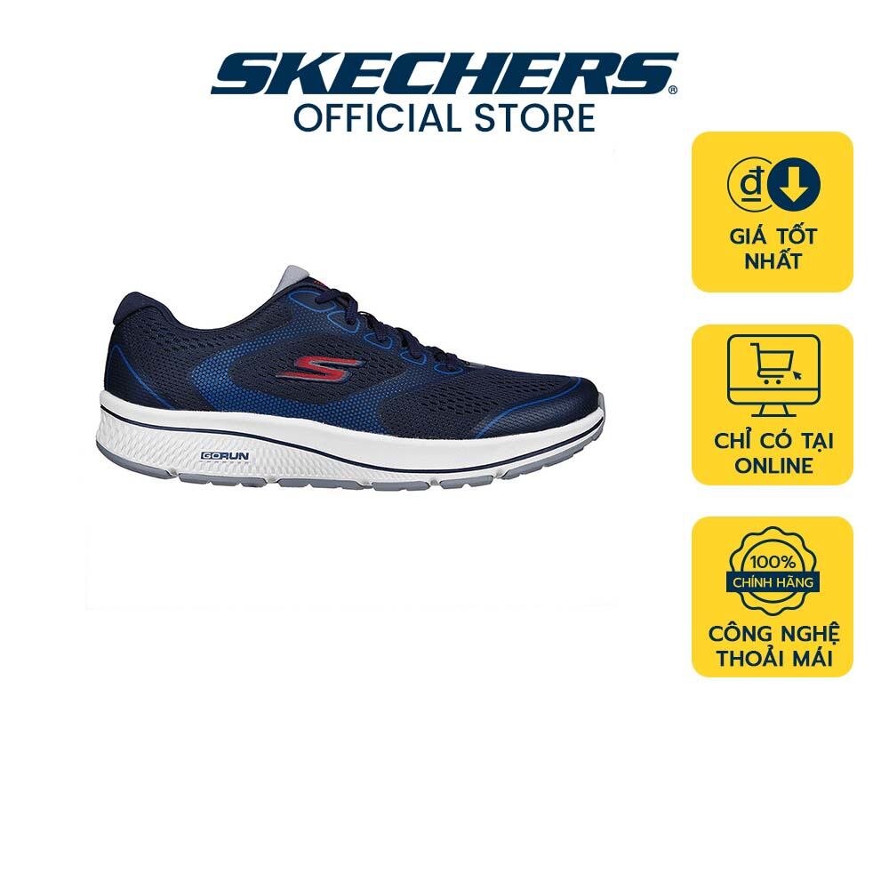 Skechers Nam Giày Thể Thao Chạy Bộ Tập Gym Đi Học Đi Làm GOrun Consistent Running AirCooled Goga Mat UltraLight 220369NVRD