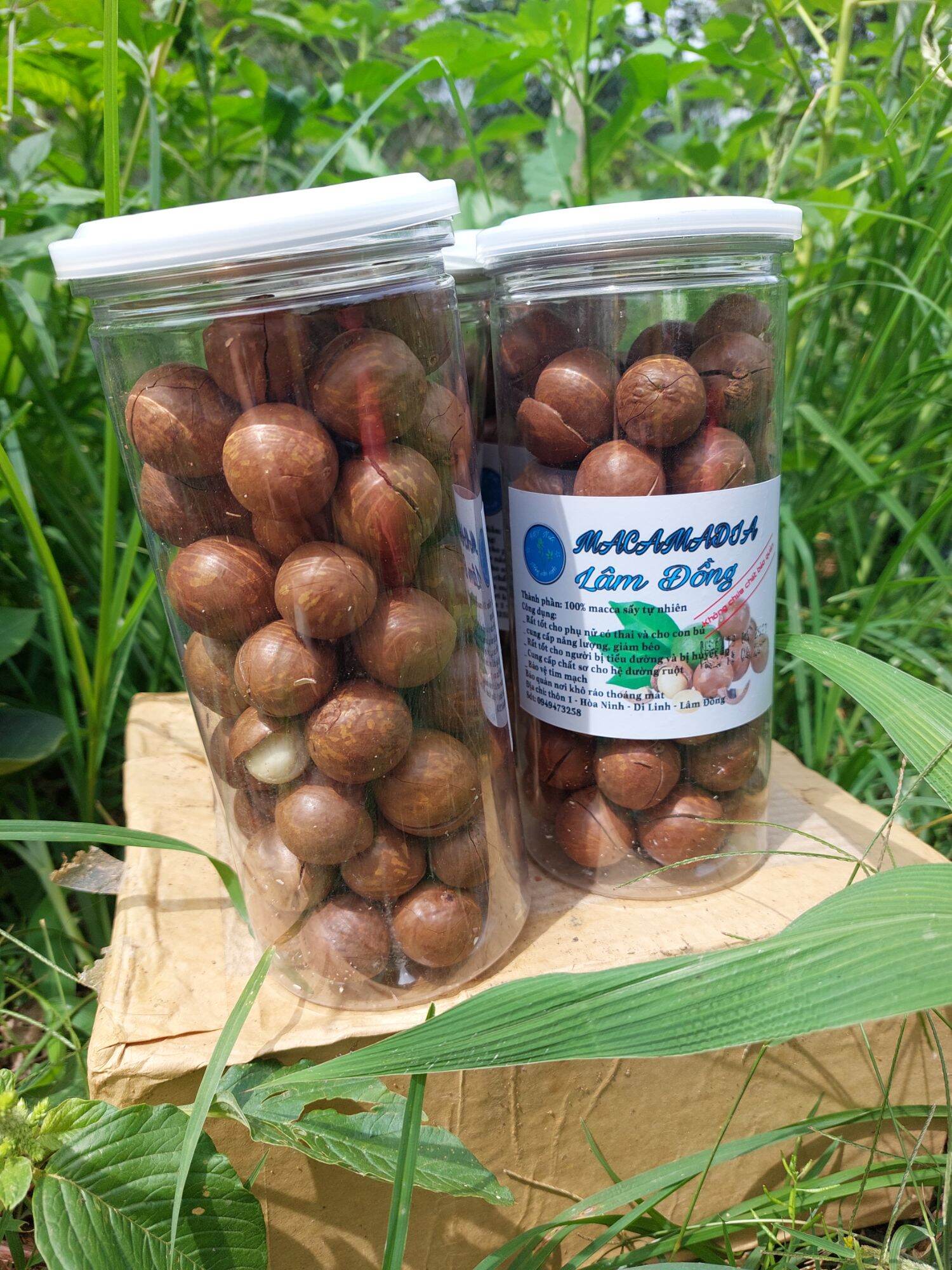 Hạt macca sấy lâm đồng loại nhất 2 hộp 1kg