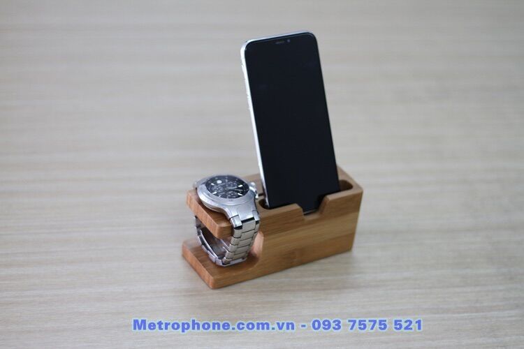 Kệ gỗ để đồng hồ và điện thoại 14cm