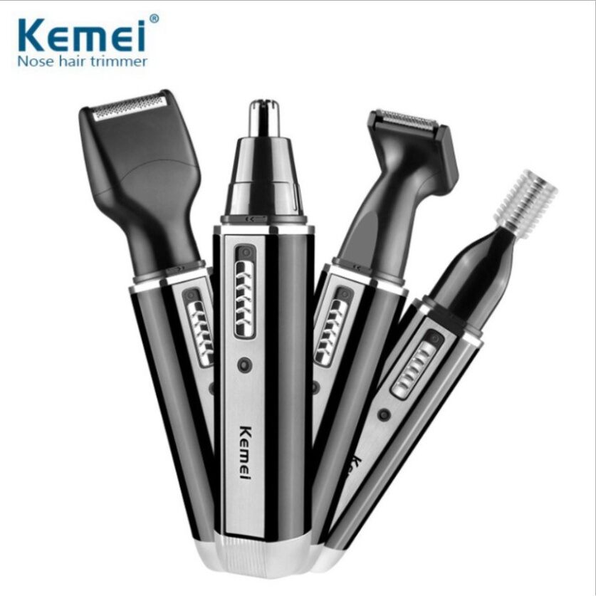 Máy cạo râu đã năng 4in tỉa lông mũi kemei