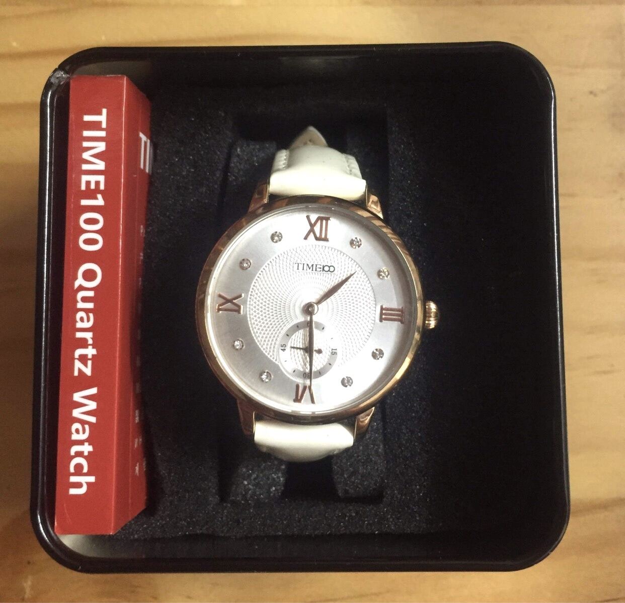 TIME100メンズ腕時計（美品） - 腕時計(アナログ)