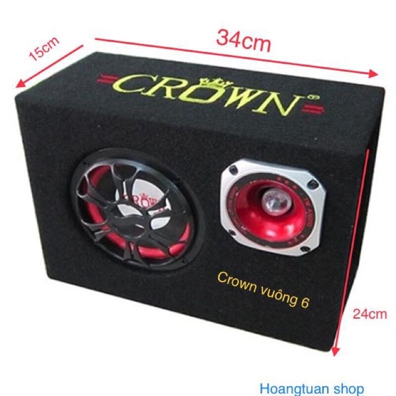 Loa Crown 6 đế vuông có bluetooth