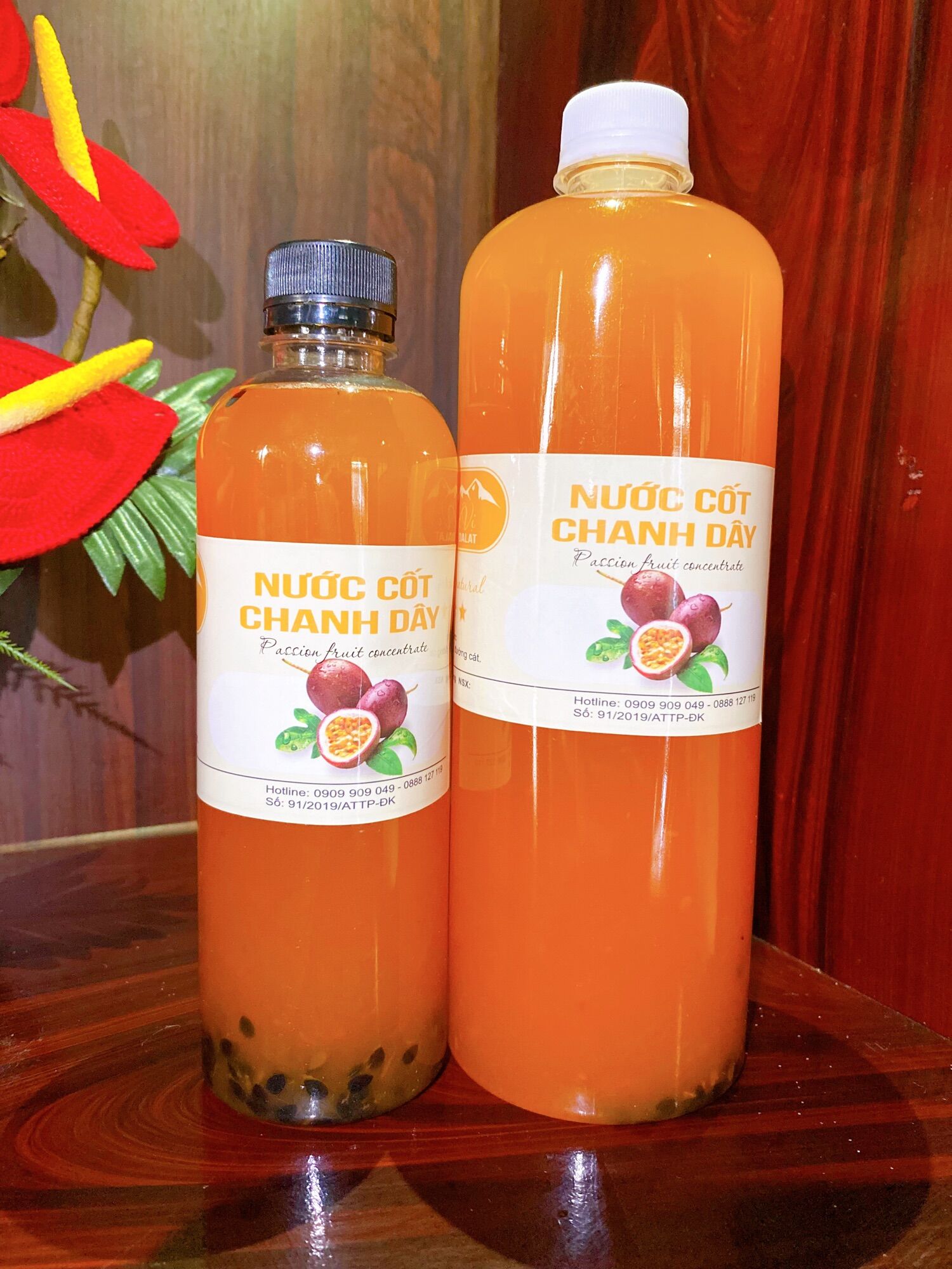 1 Lít nước cốt chanh dây / Nước cốt mác mác không chất bảo quản