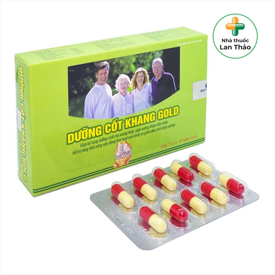 Dưỡng cốt khang gold hộp 30 viên gái tốt giúp hỗ trợ bệnh xương khớp