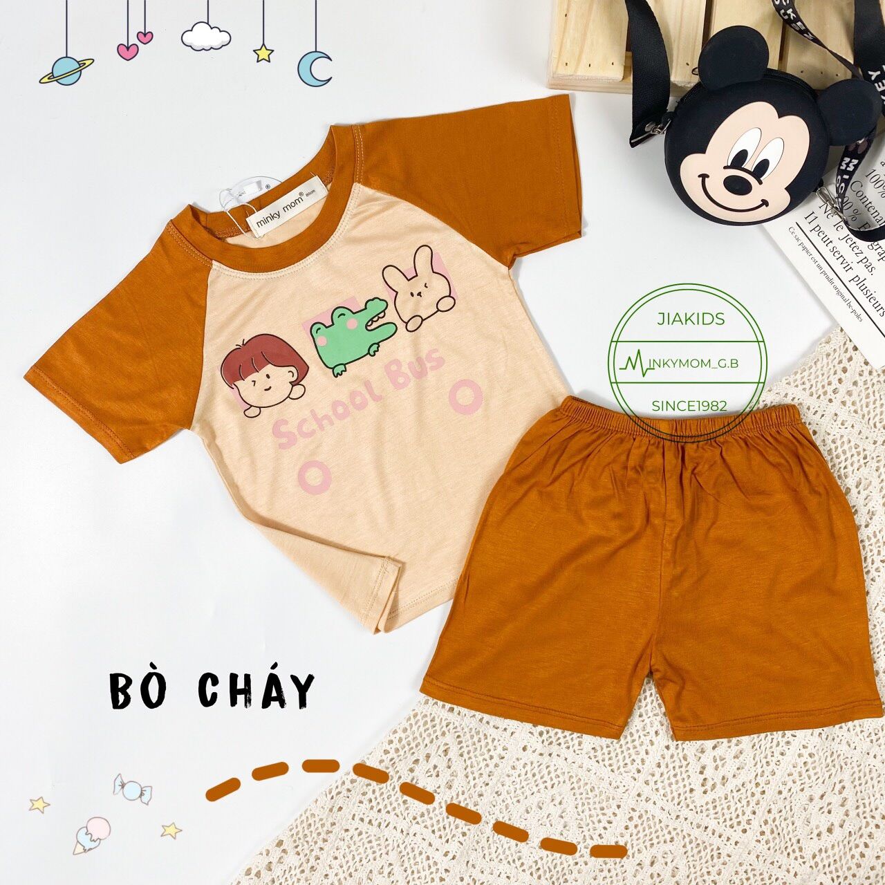 ☘️☘️Bộ Minky mom cộc tay cực xinh☘️☘️