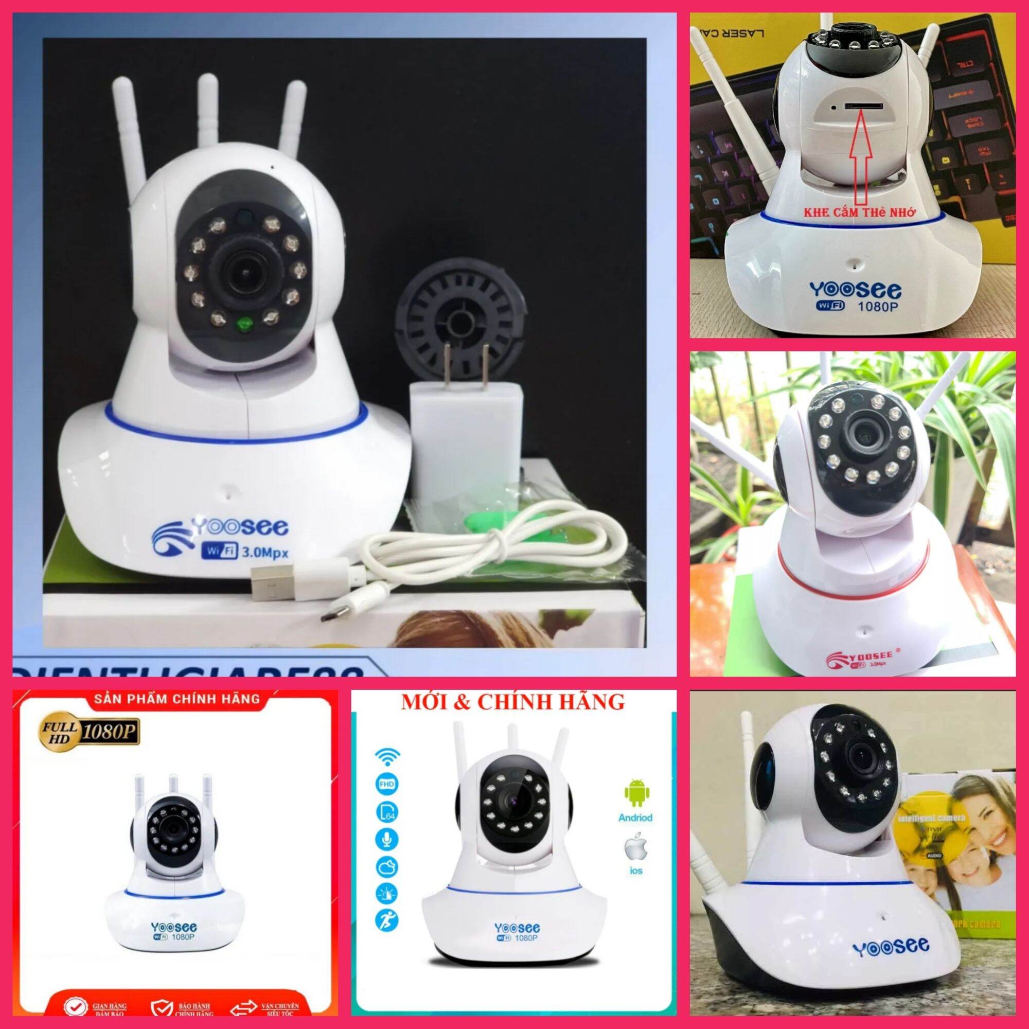 Bộ kamera quan sát kết nối wifi thông minh cho hình ảnh sắc nét rõ ràng đẹp hàng chuẩn