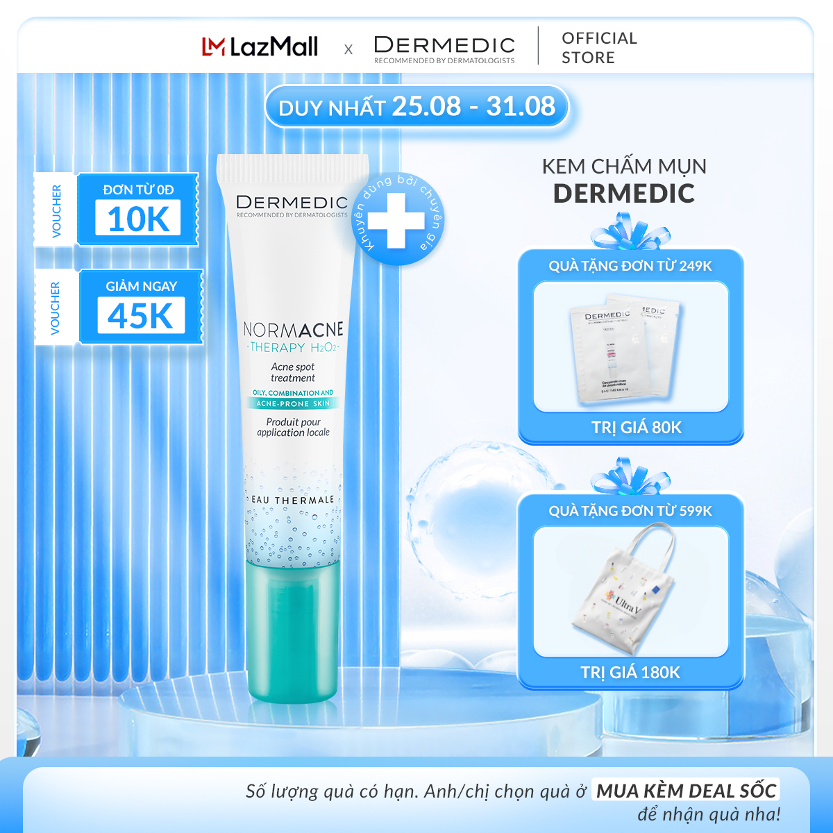 Gel xóa mụn NORMACNE Acne Spot Treatment Dermedic - Dermedic